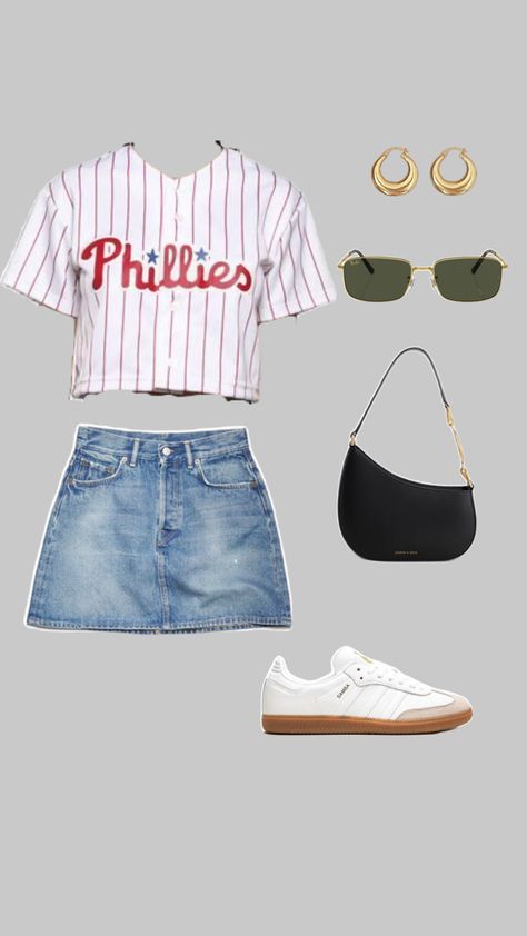 Phillies Game Outfit, Phillies Game, Game Outfit, Outfit Collage, Baseball Games, Gameday Outfit, Gaming Clothes, Philadelphia Phillies, Casual Attire