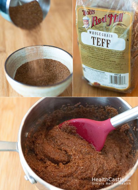 How to Cook Teff via HealthCastle.com Teff Recipes, Cooking Grains, Low Histamine Diet, Dr Sebi, Alkaline Foods, Grain Foods, Gluten Free Cooking, Product List, Herbal Supplements