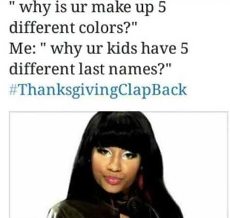 Memes| #ThanksgivingClapBack Thanksgiving Humor, Thanksgiving Clapback, Black Memes, Crazy Facts, Clap Back, Twitter Followers, Dark Memes, Kevin Hart, Tumblr Funny