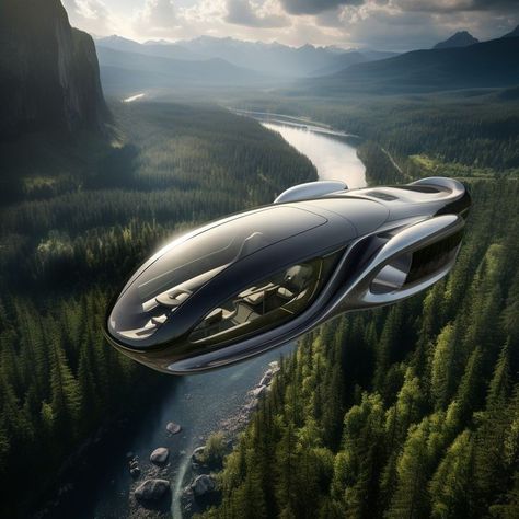 Hover Car, Concept Vehicles Sci Fi, Luxury Jets, Space Ships Concept, Future Transportation, Space Ship Concept Art, Future Buildings, Eco City, Alien Aesthetic