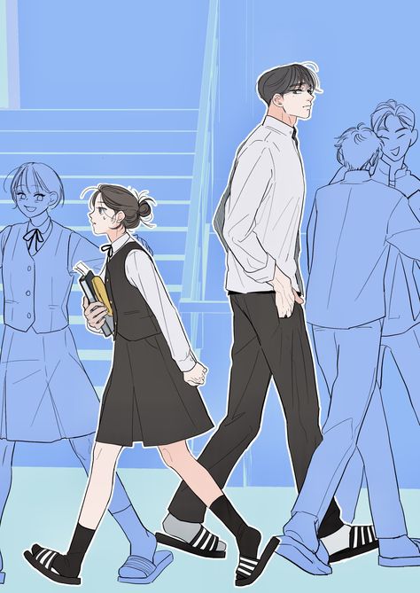 Anime Comic Background, Manhwa Comic, Kdrama Art, Romance Couple, Bahasa Jepun, Drawing Poster, Online Comics, Comic Drawing, 7 Minutes