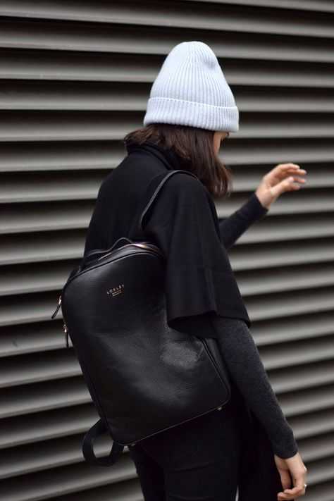 Backpacking | Shot From The Street | Bloglovin’ Fancy Backpack, Minimal Backpack, Cos Shoes, Lizzy Hadfield, Backpack Outfit, Slowly But Surely, My Bags, Travel Bag Organization, Minimal Look