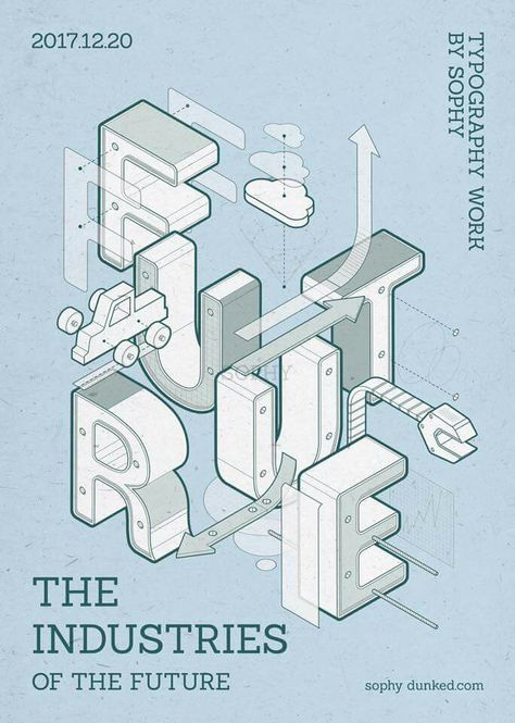 Engineering Graphics And Design, Isometric Text Poster, Blue Print Graphic Design, Typography 3d Poster, Isometric Typography Poster, 3d Typography Design Poster, Lab Graphic Design, Engineering Poster Design, Industrial Design Poster