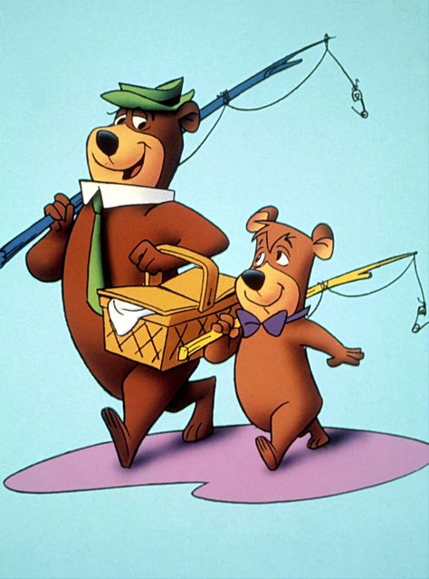 Yogi And Boo Boo, Yogi Bear And Boo Boo, Saturday Cartoon, Old Cartoon Characters, Tom And Jerry Cartoon, Guy Cards, Hanna Barbera Cartoons, Old School Cartoons, Pot Design