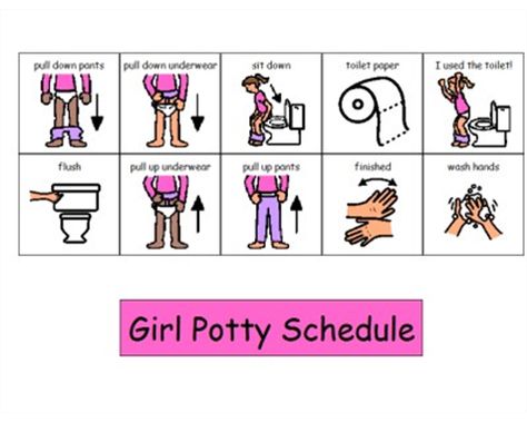 Toilet Training Visual Schedule, Preschool Bathroom, Toilet Training Visuals, Potty Training Visuals, Boys Potty, Potty Training Girls, Task Analysis, Potty Training Boys, Potty Time