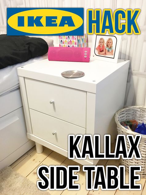 My new home office is basically 90% Ikea. I love their furniture, it’s affordable, practical, and lasts years. Also, you can customise it so easily to fit exactly what you want. This is our c… Kallax Bedside Table Hack, Ikea Kallax Nightstand Hack, Ikea Kallax Nightstand, Kallax Nightstand Hack, Kallax Side Table, Ikea Bedside Table Ideas, Kallax Bedside Table, Kallax Nightstand, Night Stand Ikea