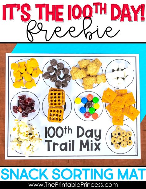 Trail Mix Ideas, 100th Day Activities, 100th Day Of School Activities, 100th Day Of School Crafts, 100s Day, 100 Day Of School Project, 100 Day Celebration, First Grade Teacher, Kindergarten Fun