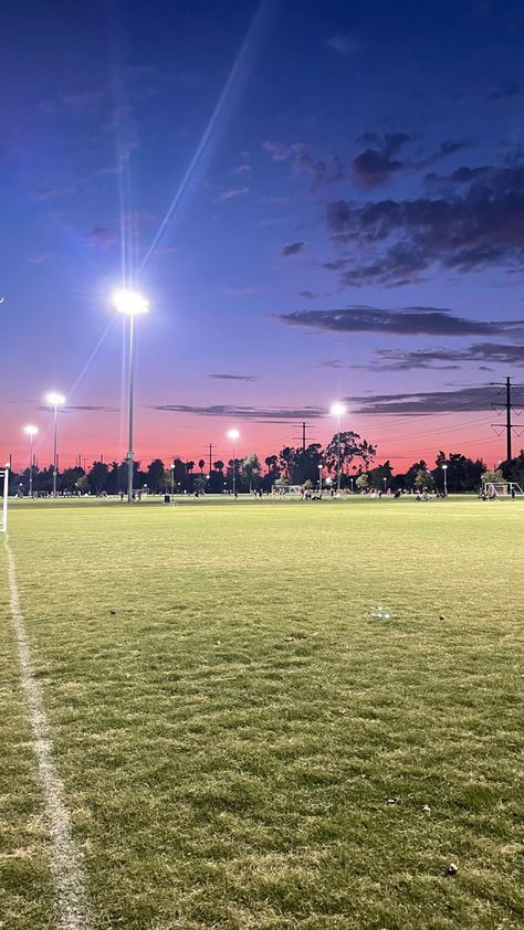 Football Pitch Aesthetic, Aesthetic Soccer Background, Dark Soccer Aesthetic, Sunset Football Field Aesthetic, Soccer Sunset Aesthetic, Soccer Field Aesthetic Night, Rugby Pitch, Soccer Wallpaper, Fake History