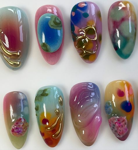 All posts • Instagram Gold Chrome Nails, James Turrell, Fantasy Nails, Airbrush Nails, Duck Nails, Cute Simple Nails, Pretty Gel Nails, Really Cute Nails, Paint Design