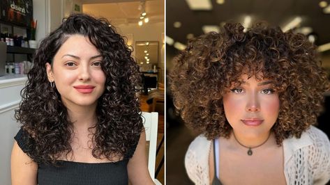 26 Curly Hairstyles for Round Faces to Save Now and Try Later Round Face Haircuts Curly Hair, Curly Haircut Round Face, Round Face Curly Hairstyles, Short Curly Hair Round Face Plus Size, Curly Hairstyles Round Face, Curly Hairstyles For Round Faces, Hairstyles For Round Face, Women With Round Faces, Best Curly Hairstyles