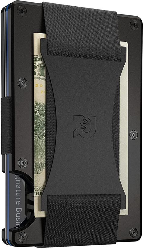 Carbon Fiber Wallet, Ridge Wallet, Metal Card Holder, Aluminum Wallet, Cash Wallet, Leather Card Holder Wallet, Rfid Blocking Wallet, Front Pocket Wallet, Wallet For Men