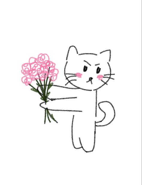 Dustin Core, Drawing For Girlfriend, Drawing For Boyfriend, Cute Messages For Him, Cute Flower Drawing, Meme Indo, Drawings For Boyfriend, Messages For Him, Flowers For You