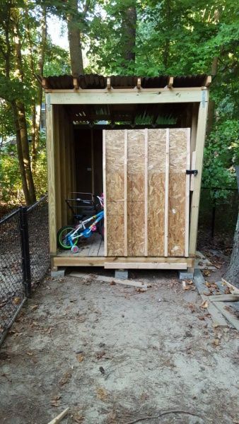 Shed Ramp Ideas, Ramp For Shed, Building A Ramp, Shed Ramp, Shed With Loft, Scooter Storage, Small Shed, Small Sheds, Yard Project