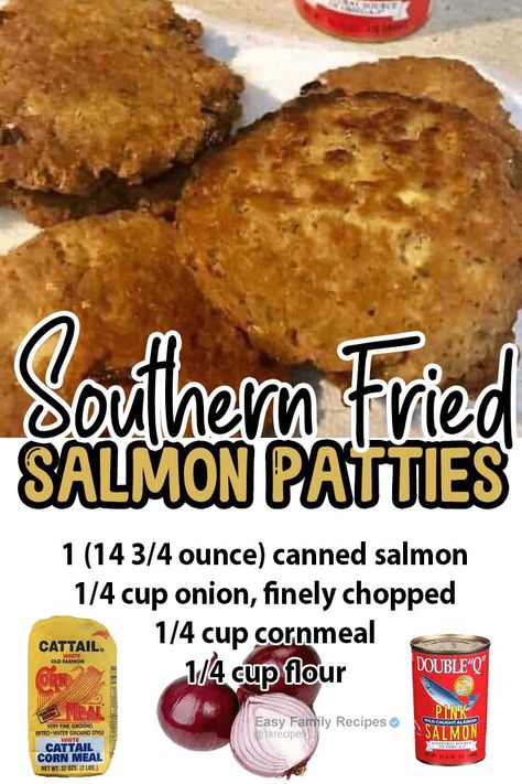 Southern Fried Salmon Patties – Nine Recipes Honey Salmon Recipes, Healthy Salmon Cakes, Salmon Recipes Brown Sugar, Southern Salmon Patties, Baked Salmon Patties, Canned Salmon Patties, Salmon Recipes Oven, Fried Salmon Patties, Seared Salmon Recipes