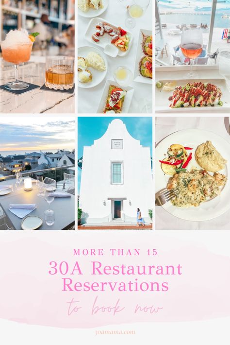 30a Restaurants Florida, 30a Restaurants, Bach Weekend, Rosemary Beach Florida, Rooftop Dining, 30a Florida, Best Food Trucks, Seaside Fl, 30a Beach