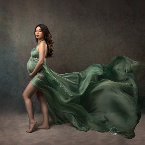 You are pregnant and you are powerful. You are bold and you are beautiful. Go forward in your boldness, in your beauty, and in your contentedness. Gorgeous momma is elegant in sage green. 💚 Book your maternity session at least a month before your preferred session date so we can plan your session. I love photographing mommas in their 26th to 32nd week of gestation. We are now booking September to October due date pregnant mommas. Email jolimportraits@gmail.com with your due date. . .... October Due Date, Photoshoot Maternity, Maternity Studio, Maternity Photoshoot Poses, Now Booking, Maternity Portraits, Due Date, Fine Art Portraits, Maternity Photoshoot