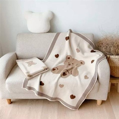 What’s cuter than a baby bear blanket? Your little one snuggled up with it! It’s a great gift for baby showers, gender reveals, or moms to be! Https://tinycubsandco.com Teddy Bear Baby Blanket, Teddy Bear Nursery, Bear Blanket, Knitted Baby Blanket, Bear Nursery, Stroller Cover, Bear Theme, Winter Blankets, Swaddle Wrap