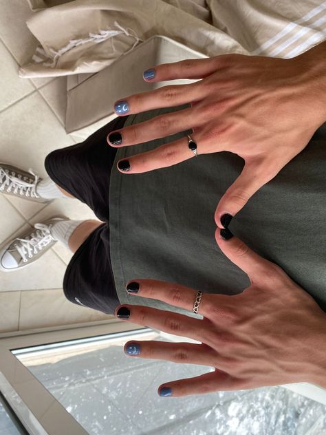 Chip Nails, Nail Designs For 2023, Nail Polish Black, The Best Nail Designs, No Chip Nails, Minimal Nails Art, Polished Man, Mens Nails, Men Aesthetic