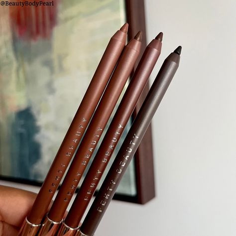 The Fenty Beauty Trace’D Out Pencil Lip Liners are finally here! This is a solid, long-wear formula with saturated shades to create perfect lip combos. My main gripe is that this pencils are so soft that they break easily. They broke on two different occasions when I wore them, and the deepest shade also broke as I was swatching it. Also, I wish that there was a deeper pink shade. I passed on the Riri shade because it wasn’t quite pigmented enough. I rate these a 7/10. Shades pictured: ... Brown Lip Pencil, Fenty Beauty Lip Liner, Fenty Lip Liner, Lip Liner Swatches, Void State, Lip Liner Colors, Lip Combos, Makeup List, Lip Liners