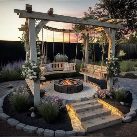 Lottery Dreams, Barn Exterior, Garden 2023, Airbnb Ideas, Backyard Fireplace, Honeymoon Fund, Cozy Backyard, Dream Life House, Backyard Paradise