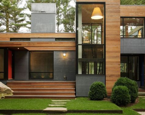 Wood Siding Finish Outdoor Outside Frame Framing Model Architecture, Building Inspiration, Container Architecture, Architecture Inspiration, Architecture Design Concept, Design Exterior, House Architecture Design, Modern Exterior, Residential Architecture