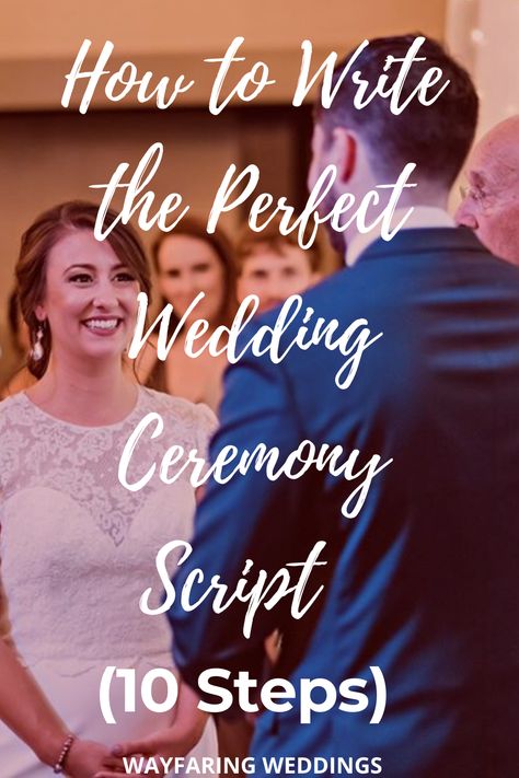 This post includes the 10 steps to follow to write your perfect wedding ceremony script, as well as the ceremony basics that are essential to accomplish before you start writing your script. Writing Wedding Ceremony, Officiant Wedding Script, Officiant Attire, Officiating A Wedding, Wedding Officiant Business, Wedding Ceremony Welcome, Cricut Wedding Ideas, Jon Krakauer, Ceremony Planning