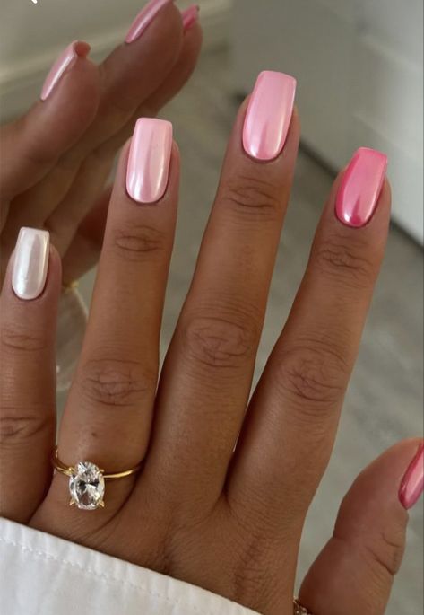 Old Money Nails, Money Nails, Pink Ombre Nails, Elegant Nail, Pink Gel, Bright Nails, Her Nails, Pink Nail, Classy Nails