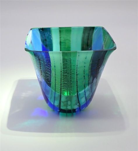 Kiln Formed Glass, Drop Ring, Fused Glass, Kiln, Glass Vase, Candle Holders, Vase, Ring, Glass