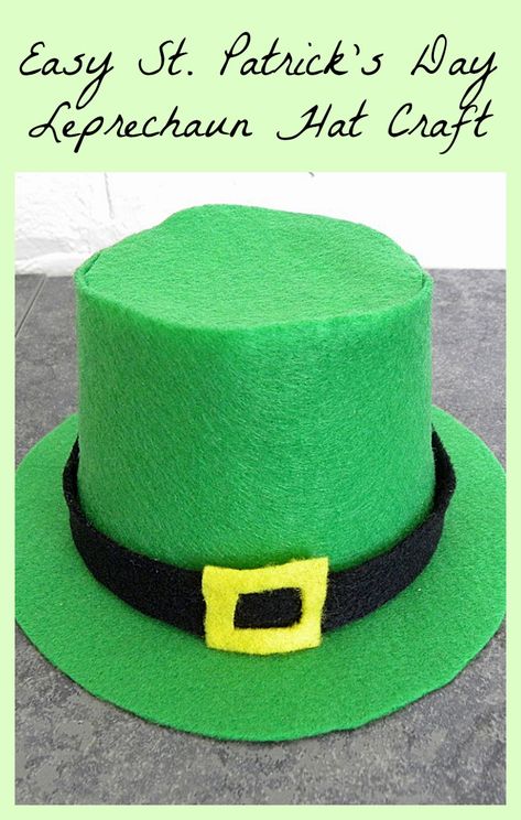 Diy Leprechaun Hat, Diy Leprechaun Costume, Irish Tablescape, Leprechaun Hat Craft, St Patricks Printables, Sant Patrick, Gnome Craft, Tiny Hats, Leprechaun Costume