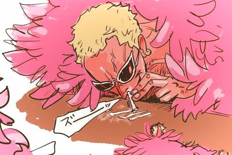 One Piece Doflamingo Fanart, Doflamingo Manga Icon, Donquixote Doflamingo Fanart, One Piece Doflamingo Icon, Doflamingo Aesthetic, One Piece Aesthetic Icon, One Piece Icons Aesthetic, One Piece Manga Art, Doflamingo Manga