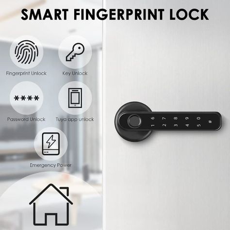 Love This Idea For Keeping Valuables and Collectibles Safe Door Knob Lock, Fingerprint Door Lock, Biometrics Technology, Door Handle Design, Fingerprint Lock, Digital Lock, Smart Door Locks, Expensive Handbags, Smart Door