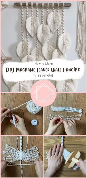 Macrame Leaves Wall Hanging DIY Free Ideas - Carolinamontoni.com Yarn Leaves Macrame, Diy Yarn Wall Hanging Leaves, Diy Yarn Feathers Wall Hangings, Leaf Yarn Wall Hanging, Macrame Leaf Wall Hanging Pattern, Macrame Feather Pattern Free, Macrame Wall Hanging Diy Pattern Free, How To Make Macrame Leafs, How To Make Macrame Wall Hanging