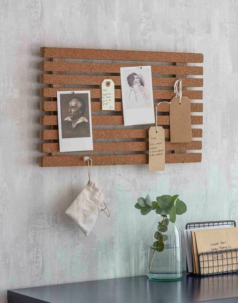 Cork Design, Letter Rack, Cork Diy, Desk Tray, Masonry Wall, Memo Boards, Living Room Collections, Declutter Your Home, Memo Board