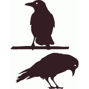 Crow Silhouette, Raven Bird, Silhouette Online Store, Crow Art, Raven Art, Halloween Silhouettes, Crows Ravens, Bird Quilt, Silhouette Stencil