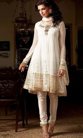 a-short-above-knee-anarkali-churidaar16 Short Anarkali Suits, Short Anarkali, Indian Dresses Anarkali, भारतीय दुल्हन संबंधी, डिजाइनर कपड़े, Muslim Dresses, Indian Women Fashion, Dressing Ideas, Suit Collection