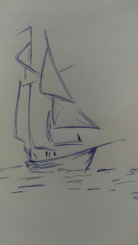 New Picture Boat Drawing, Canvas For Beginners, Pencil Art Drawings, Art Drawings Sketches Creative, Sketch Painting, Book Art Drawings, Art Drawings Sketches Simple, Cool Art Drawings, Sketchbook Art Inspiration