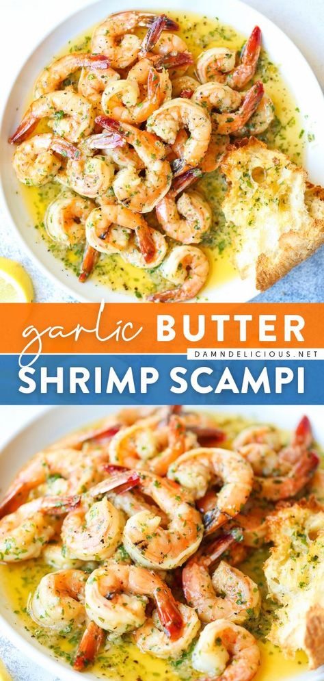 GARLIC BUTTER SHRIMP SCAMPI, game day, football Garlic Butter Shrimp Scampi, Best Shrimp Recipes, Shrimp Scampi Recipe, Scampi Recipe, Shrimp Dinner, Garlic Butter Shrimp, Shrimp Recipes For Dinner, Butter Shrimp, Garlic Butter Sauce