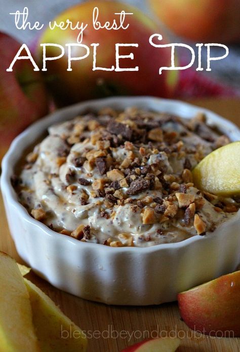 Apple Dips, Fruit Dip With Cream Cheese, Brown Sugar Toffee, Apple Dip Recipe, Fruit Dip Recipe, Harvest Dinner, Fruit Dips Recipes, Delicious Dips Recipes, English Toffee