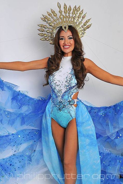 Miss Australia - Dayanna Grageda  posing with  her National Costume as part of the activities. Miss Earth 2015 was held on 5 December 2015 at Marx Halle in Vienna, Austria. It was the first time the pageant was held in Europe and outside of Asia. It was also the first back to back victories in Miss Earth history: Angelia Ong of the Philippines crowned by Jamie Herrell of the Philippines. #NationalCostumes #MissEarth2015 #BeautyPageant #BeautiesForACause Miss Universe Costumes, Miss Australia, Earth History, Australian Costume, Pageant Gown, 5 December, National Costume, Pageant Gowns, Swimming Costume