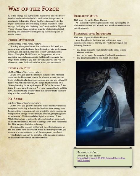 Monastic Traditions 5e, Dnd Generator, Dnd Monk, Dnd Subclasses, Homebrew Classes, D&d Star Wars, Character Classes, Dnd Stats, Dnd Homebrew