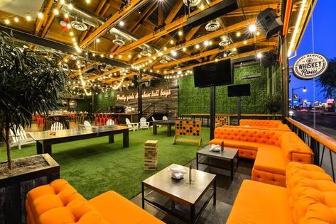 Shisanyama Restaurant Ideas, Outdoor Sports Bar, Sports Bar Interior, Beer Garden Ideas, Sport Bar Design, Bar Lounge Design, Rooftop Restaurant Design, Restaurant Exterior Design, Resturant Design