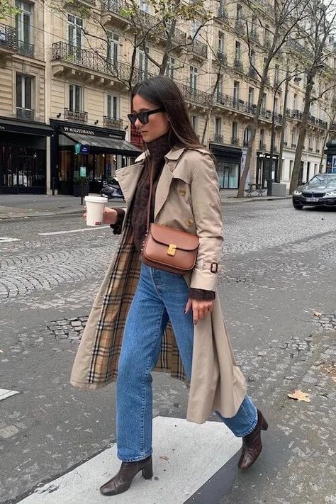 Paris Outfit Ideas, Brown Boots Outfit, Comfy Summer Outfits, Trench Coat Outfit, Estilo Indie, Skandinavian Fashion, Chique Outfits, Girls Fall Outfits, Looks Party