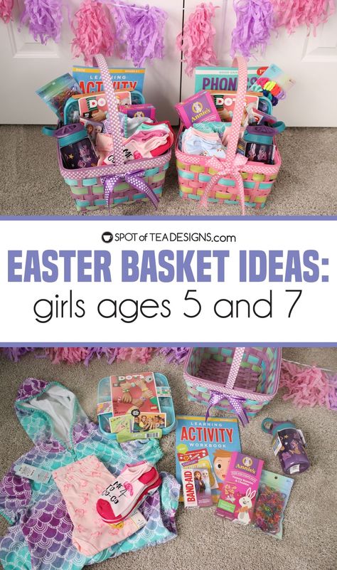 Easter Basket For 7 Year Girl, Easter Basket For 6 Year Girl, Easter Baskets For Girls Age 7, Cute Easter Basket Ideas For Kids, Easter Basket Ideas For Girls Age 8, Easter Basket For 5 Year Girl, Last Minute Easter Basket Ideas, Easter Basket For 8 Year Girl, Easter Basket Ideas For 5 Year Girl