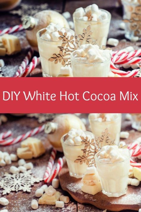 White Hot Chocolate Mix Recipe, White Hot Cocoa, Hot Cocoa Mix Recipe, Powder Coffee Creamer, Hot Chocolate Mix Recipe, Homemade Hot Chocolate Mix, Diy Hot Chocolate, Homemade Hot Cocoa, Hot Cocoa Mix