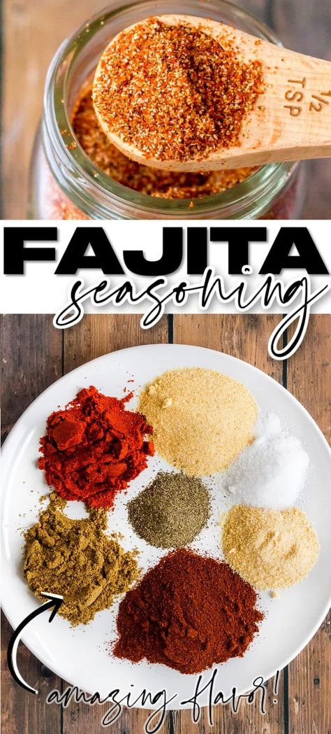 BEST FAJITA SEASONING Chicken Tacos Recipes, Chicken Fajitas Seasoning, Best Chicken Tacos, Tacos Crockpot, Homemade Fajitas, Fajita Seasoning Recipe, Fajita Mix, Fajita Seasoning Mix, Fajita Spices