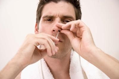 How To Pop A Zit Inside Your Nose | LIVESTRONG.COM Pimple Inside Nose, Nose Pimples, Nose Hair Removal, Blackheads On Nose, Manly Man, How To Get Rid Of Pimples, Get Rid Of Blackheads, Ear Hair, Acne Remedies