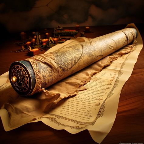 Ancient Map Aesthetic, Pirate Scroll, Book Story Ideas, Old Scroll, Map Aesthetic, Biblical Pictures, Teach Like A Pirate, Arch Portfolio, Maps Aesthetic