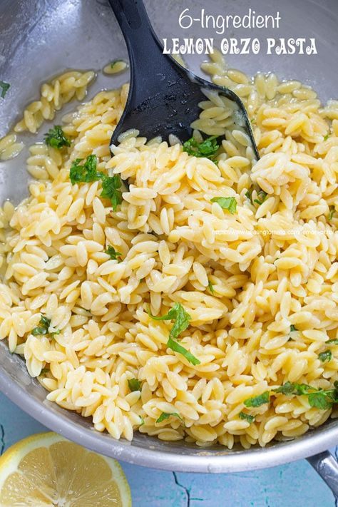 Dairy Free Orzo Recipes, One Pan Orzo, Orzo Pasta Recipe, Lemon Orzo Pasta, Gluten Free Orzo, Dairy Free Pasta Recipes, Orzo Pasta Recipes, Lemon Pasta Recipes, Recipe With Lemon