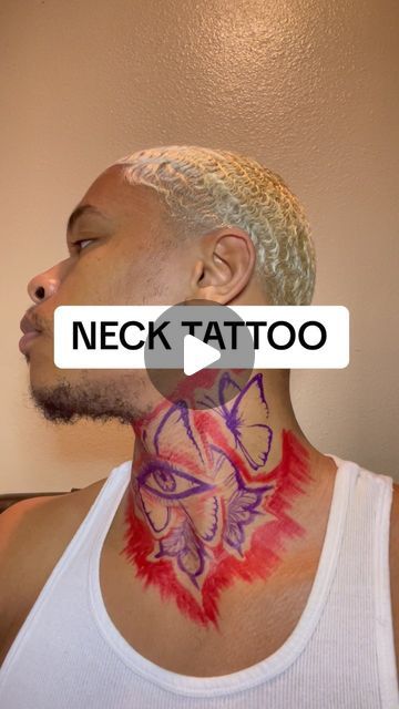 CURLY6ODINK on Instagram: "NECK TATTOO IDEA  #tattoo #tattooartist #houston" Women Full Neck Tattoo, Mens Small Neck Tattoos, Large Neck Tattoo, Middle Of Neck Tattoo, Cool Neck Tattoos Men, Best Neck Tattoos Men, Cross Neck Tattoo Men, Under Neck Tattoo, Boy Neck Tattoos