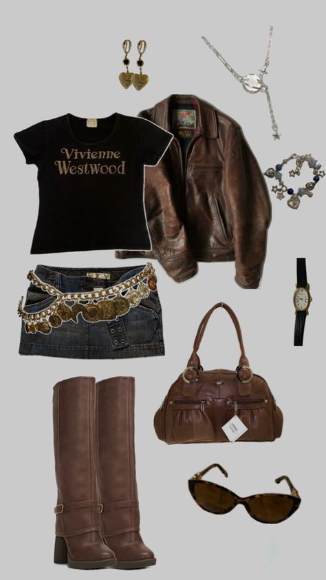 #outfit #y2k #2000s #90s #outfits #outfitinspiration #outfitinspo 90s Boots Outfits, 200s Outfits, 90s Boots, Y2k Boots, Knee Boots Outfit, High Boots Outfit, 90s Outfits, Inspired Clothes, Outfit 90s